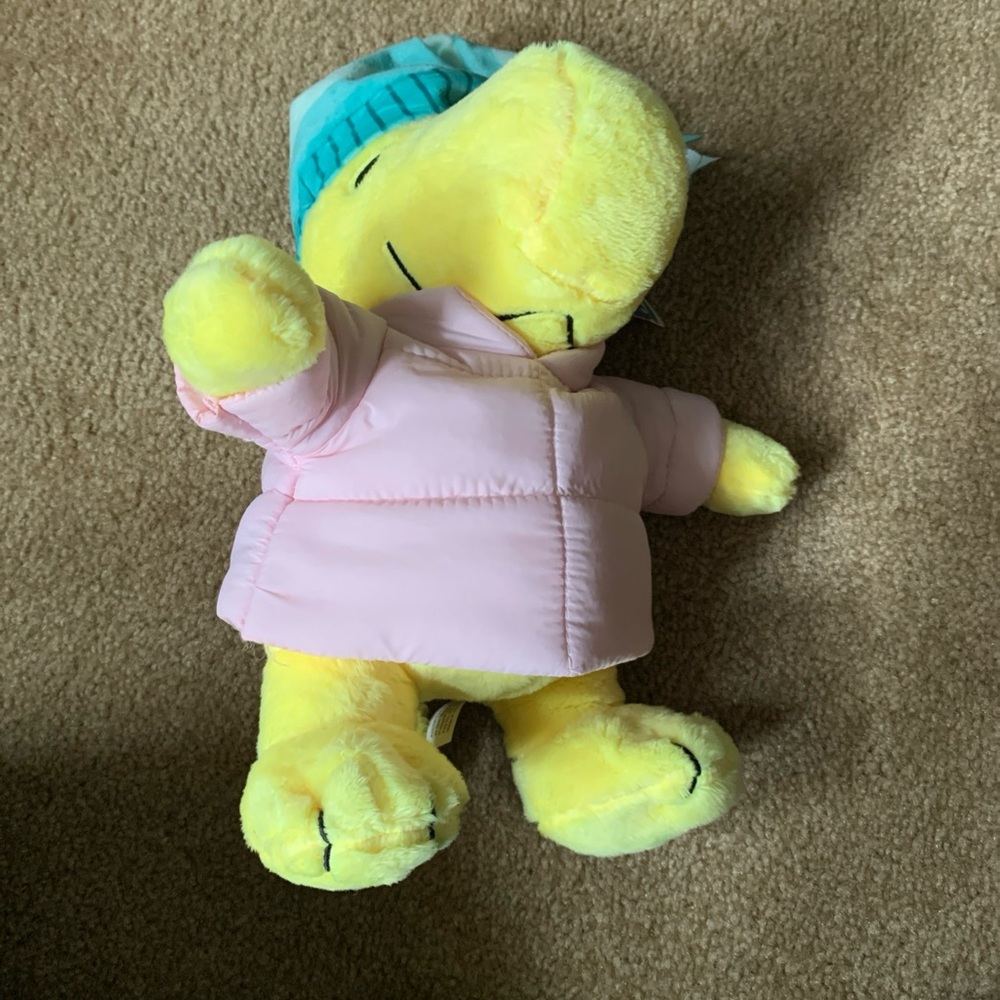 Peanuts Woodstock in Pink Puffer Jacket NWT